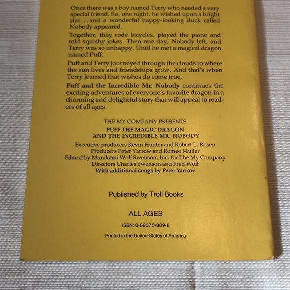 COPY - 🎉2 for $15 Sale🎉Puff and the Incredible Mr. Nobody by Romeo Muller - Picture 8 of 11